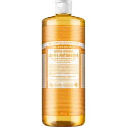 Mydło kastylijskie w płynie 18w1 Dr. Bronner's cytrusowo-pomarańczowe 945 ml.