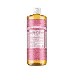 Mydło kastylijskie w płynie 18w1 Dr. Bronner's kwiat wiśni 945 ml.